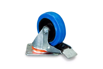 Колесо поворотное резина SRCLb 42 100 мм с тормозом (F) 1024395 купить в Ханты-Мансийске