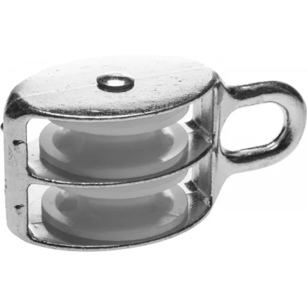 Блок ЗУБР двойной, оцинкованный, нейлоновый шкив, 8x30мм, 4 шт 4-304595-30 купить в Ханты-Мансийске