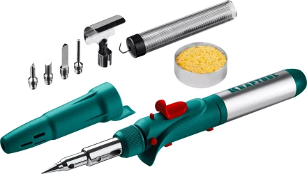 SolderGas 120K набор 10-в-1, газовый паяльник, горелка, фен, 30-120 Вт, пьезоподжиг, 1300°С 55503-H10 купить в Ханты-Мансийске