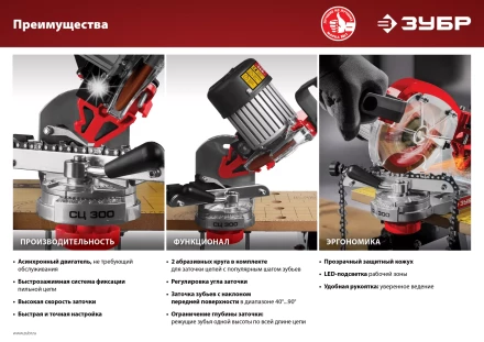 Станок заточной для пильных цепей СЦ-300 серия МАСТЕР купить в Ханты-Мансийске