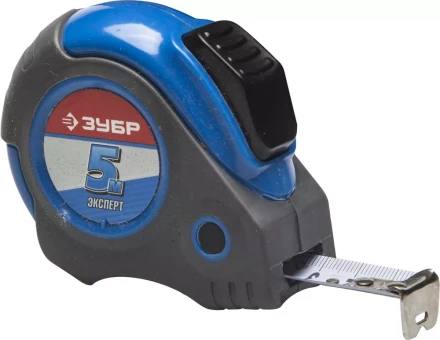 Рулетка ЗУБР "ЭКСПЕРТ", двухкомпонентный корпус, автостоп, 5м/19мм 34057-05-19_z02 купить в Ханты-Мансийске