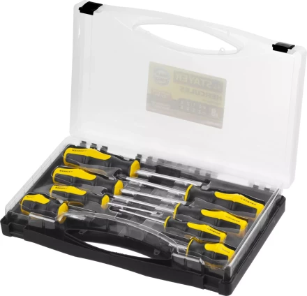 Набор STAYER "MASTER" HERCULES: Отвертки, Cr-V, эргономичная двухкомпонентная рукоятка, 8шт 25055-H8_z02 купить в Ханты-Мансийске