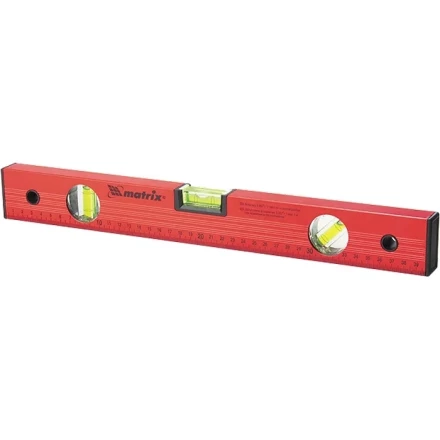 Уровень алюминиевый 2000 мм 3 глазка красный линейка MTX 332419 купить в Ханты-Мансийске