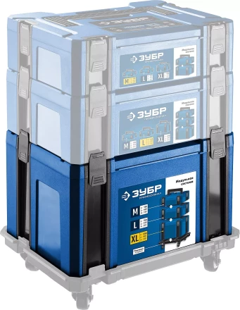 ЗУБР МОДУЛЬ-25, 440 х 310 х 250 мм, (17), размер XL, пластиковый ящик для инструментов, Профессионал (38165-25) купить в Ханты-Мансийске