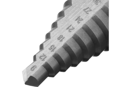 Сверло ступенчатое по металлу Сибртех 723014, 9-12-15-18-21-24-27-30-33-36 мм, 4241 купить в Ханты-Мансийске