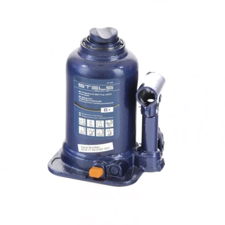 Домкрат гидравлический бутылочный телескопический 6 т подъем 170-430 мм Stels 51146 купить в Ханты-Мансийске