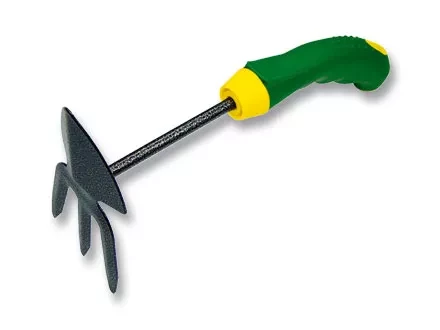 Мотыжка комбинир профиль &quot;лепесток&quot; и 3-зубая защ. покр обрез. эргономичная рукоятка  PALISAD 62377 купить в Ханты-Мансийске