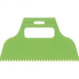 Шпатель для клея, пластмассовый, зубчатый 4х4 мм СИБРТЕХ 86014