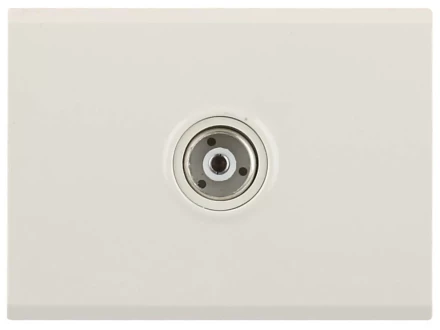 Розетка СВЕТОЗАР "ЭФФЕКТ" телевизионная, без вставки и рамки, цвет бежевый SV-54415-B купить в Ханты-Мансийске