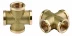 Крестовина GENERAL FITTINGS латунь, г/г/г/г, 1/2&quot; 51049-1/2 купить в Ханты-Мансийске