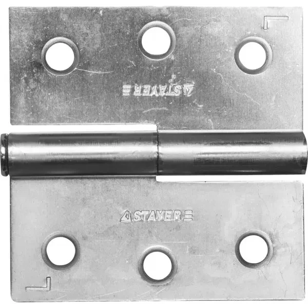 Петля дверная STAYER "MASTER" разъемная, цвет белый цинк, левая, 75мм 37613-75-1L купить в Ханты-Мансийске