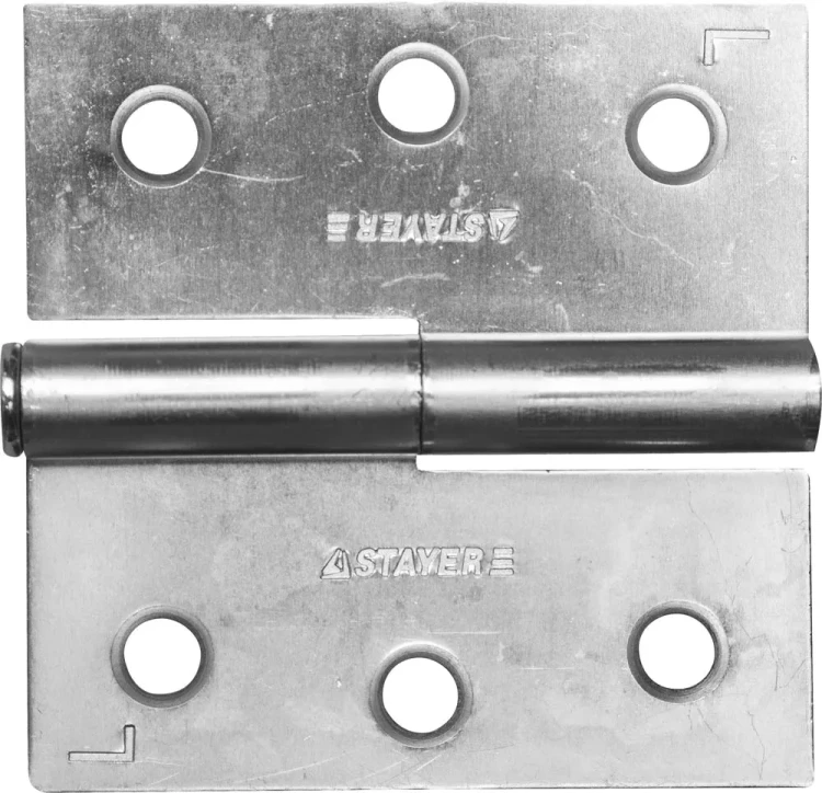 Петля дверная STAYER "MASTER" разъемная, цвет белый цинк, левая, 75мм 37613-75-1L купить в Ханты-Мансийске