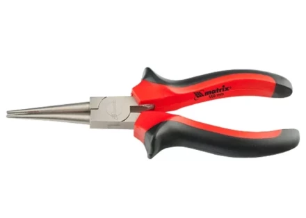 Круглогубцы NICKEL 160 мм никелированные двухкомпонентные рукоятки MATRIX 17355 купить в Ханты-Мансийске