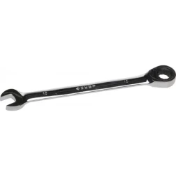 Ключ ЗУБР "ПРОФИ" гаечный комбинированный трещоточный, Cr-V сталь, хромированный, 10мм 27074-10