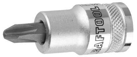 Торцовая бита-головка KRAFTOOL &quot;INDUSTRIE QUALITAT&quot;, материал S2, PHILLIPS, сатинированная, 1/2&quot;, PH4 27901-4_z01 купить в Ханты-Мансийске