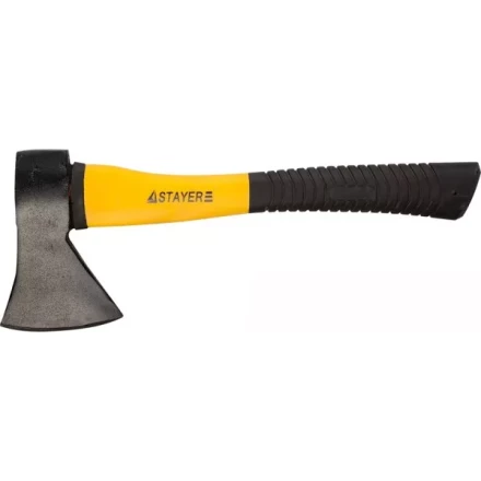 Топор STAYER &quot;STANDARD&quot; кованый, фиберглассовая рукоятка, 0,6кг 20621-06 купить в Ханты-Мансийске
