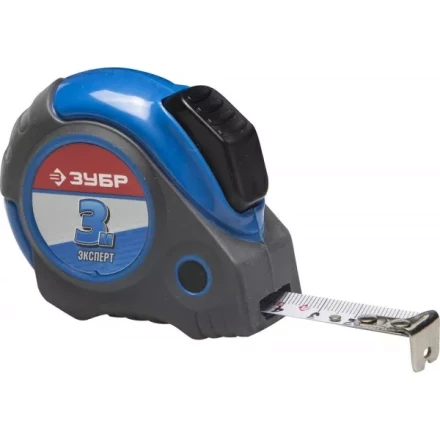 Рулетка ЗУБР "ЭКСПЕРТ", двухкомпонентный корпус, автостоп, 3м/16мм 34057-03-16_z02 купить в Ханты-Мансийске