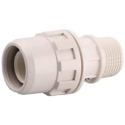 Муфта ЗУБР &quot;ШиреФит&quot; соединительная, &quot;штуцер с гайкой - внешняя резьба&quot;, 20мм-3/4&quot; 51461-20-3/4 купить в Ханты-Мансийске