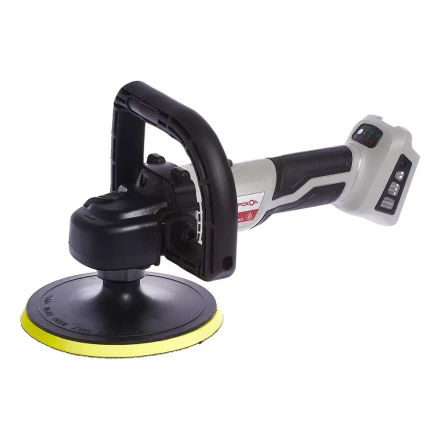 Угловая полировальная машина с бесщеточным (вентильным) двигателем ИНТЕРСКОЛ УПМ-180/18ВЭ аккумуляторная Li-ion АПИ (картон, без аккум. и ЗУ) купить в Ханты-Мансийске