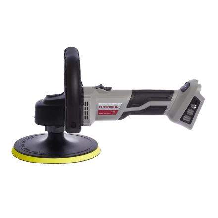 Угловая полировальная машина с бесщеточным (вентильным) двигателем ИНТЕРСКОЛ УПМ-180/18ВЭ аккумуляторная Li-ion АПИ (картон, без аккум. и ЗУ) купить в Ханты-Мансийске