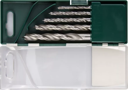 Набор сверл по дереву, KRAFTOOL 29400-H5, 5шт(4-10мм), двухленточных, спиральных 29400-H5 купить в Ханты-Мансийске