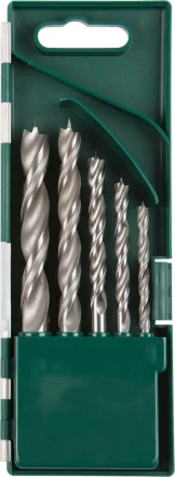 Набор сверл по дереву, KRAFTOOL 29400-H5, 5шт(4-10мм), двухленточных, спиральных 29400-H5 купить в Ханты-Мансийске
