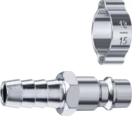 ЗУБР штуцер елочка, 10 мм - рапид штуцер, переходник с обжимным хомутом, Профессионал (64918-10) купить в Ханты-Мансийске
