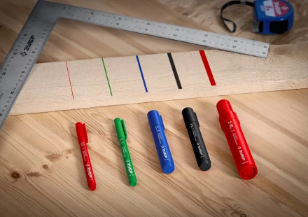 ЗУБР МП-300К синий, 2-5 мм, клиновидный перманентный маркер (06323-7) купить в Ханты-Мансийске