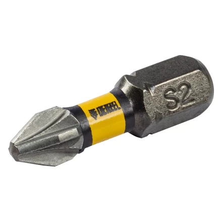 Бита IMPACT, PZ2x25 мм, лазерная обработка шлица, сталь S2, 10 шт., Е 6,3 Denzel 11687 купить в Ханты-Мансийске