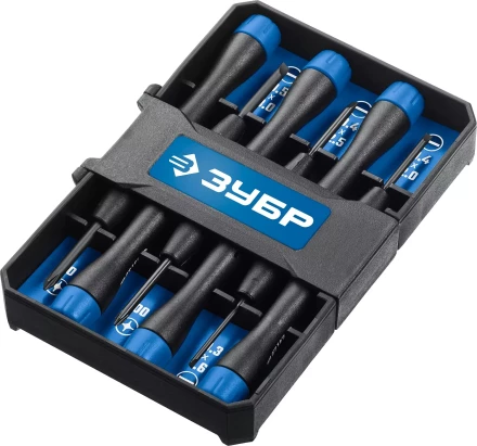 Набор отверток для точных работ TX-6 6 предметов ЗУБР(SL1.6 SL2 SL2.5 SL3 PH00 PH0) купить в Ханты-Мансийске