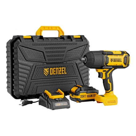 Гайковерт ударный аккумуляторный бесщет. CIWH-BL-20-1000, Li-Ion, 20 В// Denzel 26528 купить в Ханты-Мансийске