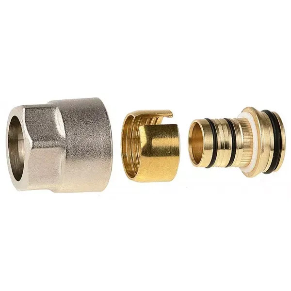 Соединитель GENERAL FITTINGS для металлопластиковых труб, евроконус, никелированная латунь, 3/4" / 20 мм x 2,0 мм 51047-3/4-20 купить в Ханты-Мансийске