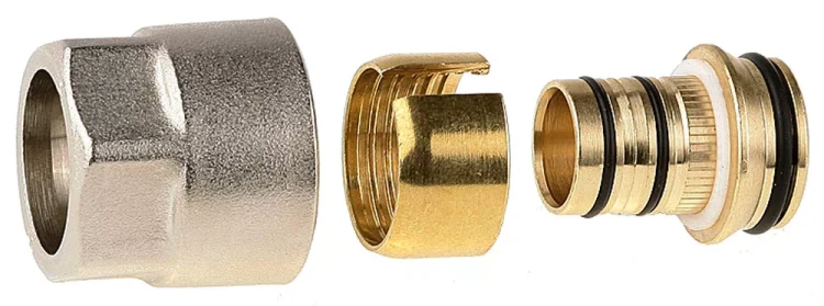 Соединитель GENERAL FITTINGS для металлопластиковых труб, евроконус, никелированная латунь, 3/4" / 20 мм x 2,0 мм 51047-3/4-20 купить в Ханты-Мансийске