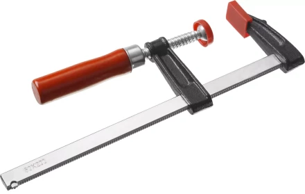 Струбцина ЗУБР &quot;СТАНДАРТ&quot;, тип &quot;F&quot;, деревянная ручка, стальная закаленная рейка, 50х200мм 32152-50-200 купить в Ханты-Мансийске