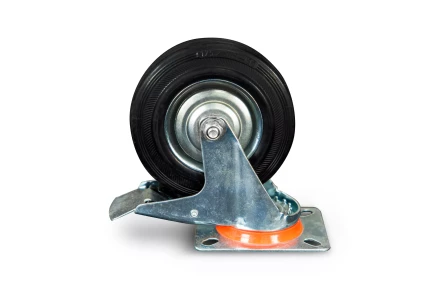 Колесо поворотное резина SRCLb 55 125 мм с тормозом (N) 1024208 купить в Ханты-Мансийске