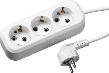 Удлинитель СИБИН электрический, ПВС сечение 0,75кв мм, 3 гнезда, макс мощн 2200Вт, 5м, заземление 55034-5 купить в Ханты-Мансийске