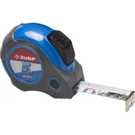 Рулетка ЗУБР &quot;ЭКСПЕРТ&quot;, двухкомпонентный корпус, автостоп, 5м/25мм 34057-05-25_z02 купить в Ханты-Мансийске