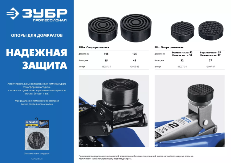 Опора резиновая для домкрата серия ПРОФЕССИОНАЛ купить в Ханты-Мансийске