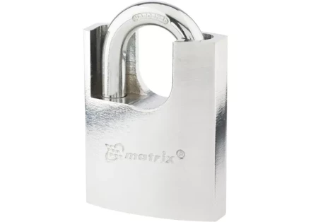 Замок навесной защищенная дужка 60 мм MATRIX 91806 купить в Ханты-Мансийске