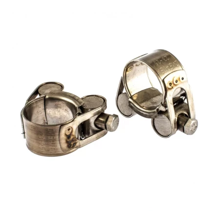 Хомуты металлические силовые 23-25 мм ширина 18 мм шарнирный W4 2 шт Сибртех 475083 купить в Ханты-Мансийске