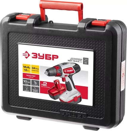 Дрель-шуруповерт 2 АКБ ЗДА-14.4-2 КИН серия МАСТЕР купить в Ханты-Мансийске