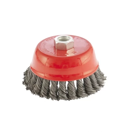 Щетка для УШМ 100 мм М14 "чашка" крученая проволока 0,8 мм MTX 74623 купить в Ханты-Мансийске