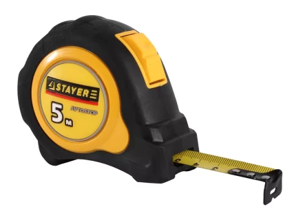 Рулетка STAYER &quot;MASTER&quot; &quot;OMEGA&quot; автостоп, обрезиненный корпус, 5мх19мм 3402-05-19_z01 купить в Ханты-Мансийске