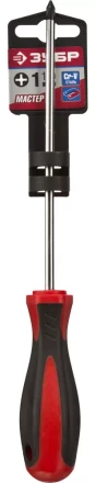 Отвертка ЗУБР "МАСТЕР", Cr-v, эргономичная двухкомпонентная рукоятка, PH1x150мм 25062-1-150_z03 купить в Ханты-Мансийске