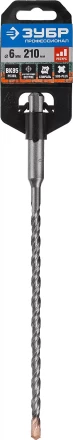 Бур ЗУБР "ПРОФЕССИОНАЛ" по бетону, хвостовик "SDS-Plus", самоцентрирующий наконечник, спиральS4, 6x210мм 29314-210-06_z01 купить в Ханты-Мансийске