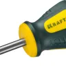 Отвертка KRAFTOOL, Cr-Mo-V сталь, двухкомпонентная противоскользящая рукоятка, SL, 5,5x38мм 250071-5.5-038 купить в Ханты-Мансийске