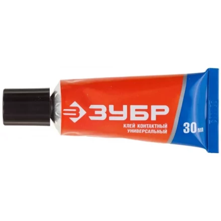 Клей ЗУБР контактный универсальный, в тубе, 30 мл 41924 купить в Ханты-Мансийске