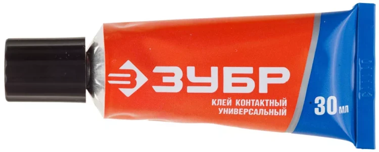 Клей ЗУБР контактный универсальный, в тубе, 30 мл 41924 купить в Ханты-Мансийске