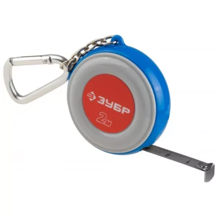 Рулетка ЗУБР &quot;МАСТЕР&quot;, компактная, двухцветный корпус, с кольцом для ключей, 2мх9мм 34145-02 купить в Ханты-Мансийске