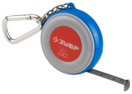 Рулетка ЗУБР &quot;МАСТЕР&quot;, компактная, двухцветный корпус, с кольцом для ключей, 2мх9мм 34145-02 купить в Ханты-Мансийске